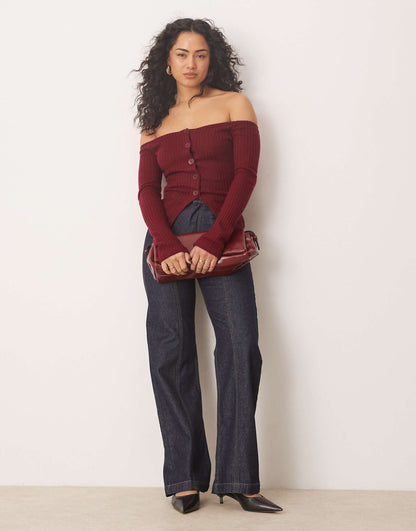 Off Shoulder Cardigan