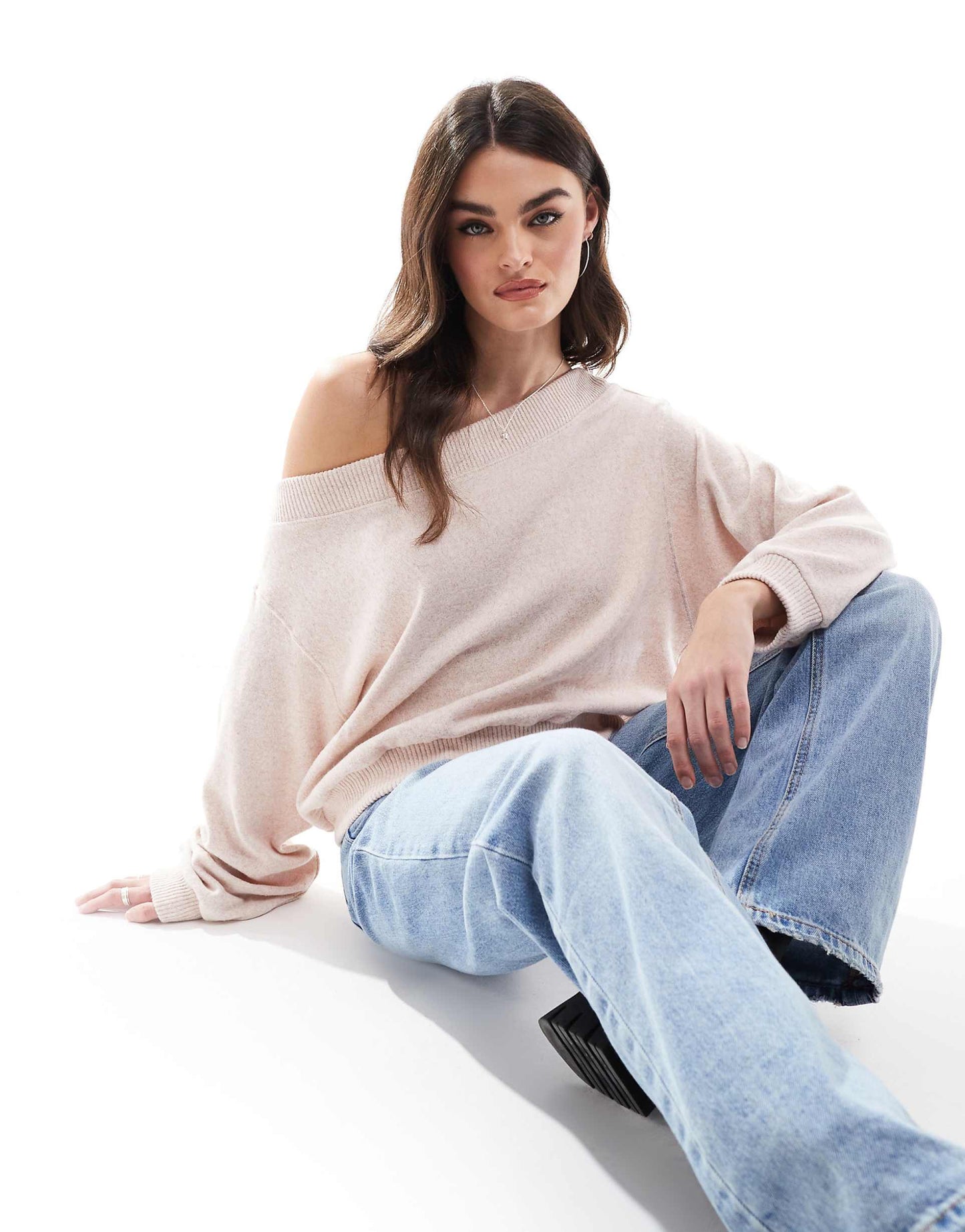 Off The Shoulder Oversized Jumper