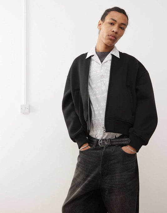 Sammy Oversized Scuba Bomber Jacket