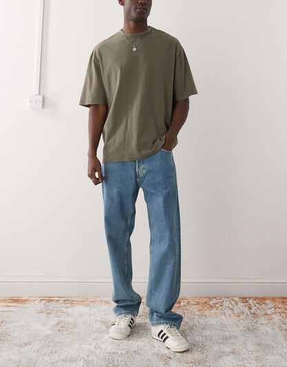 Space Relaxed Fit Straight Leg Jeans
