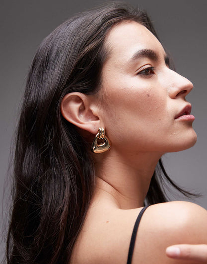 Ellen Triangular Knocker Earrings