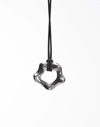 Nadine Cord Necklace With Silver Pendant