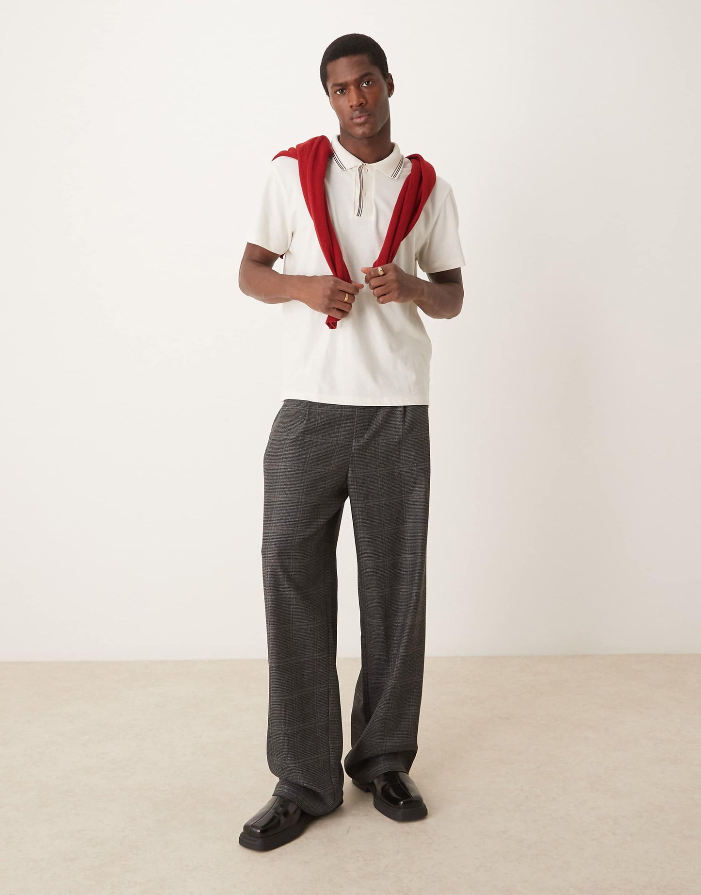 Smart Wide Leg Trousers With Front Pleats