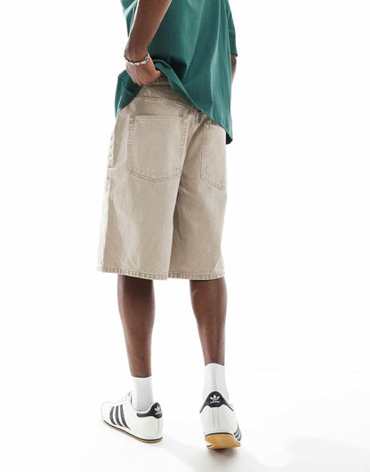 Long Length Denim Jort