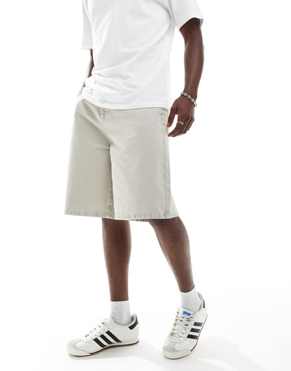 Long Length Denim Jort