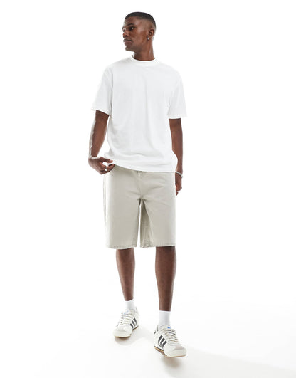 Long Length Denim Jort