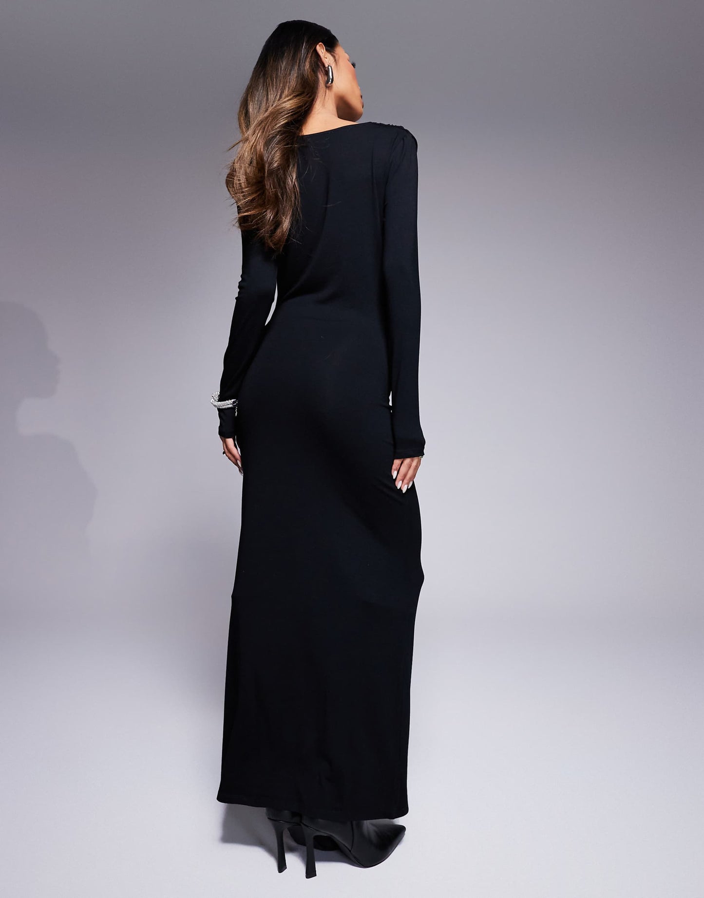 Super Plunge Cowl Maxi Dress