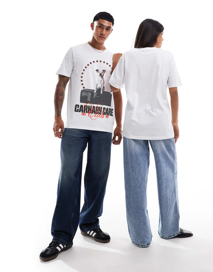 Carnaby Care Club Front Print Relaxed T-Shirt