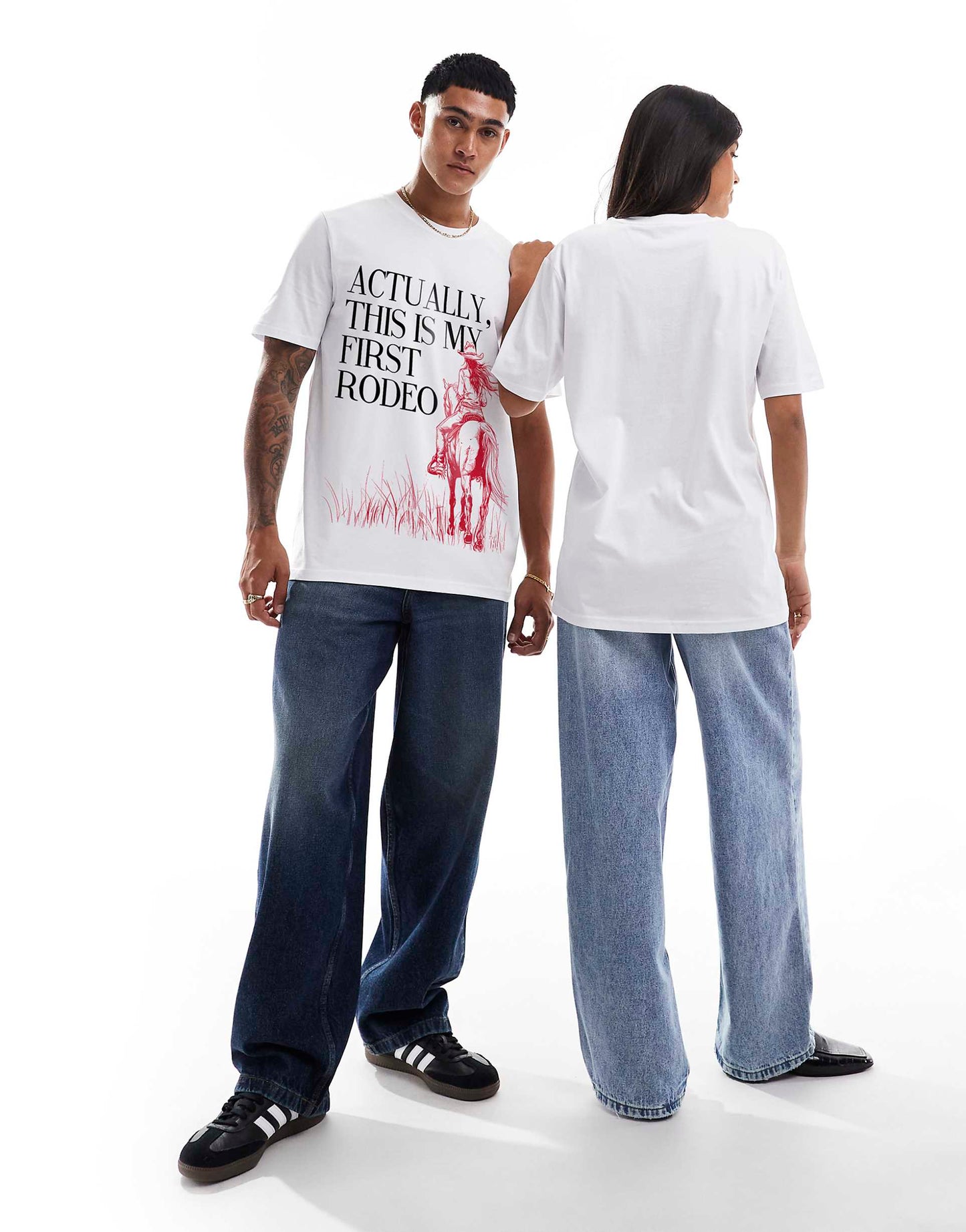 Rodeo Scenic Front Print Relaxed T-Shirt