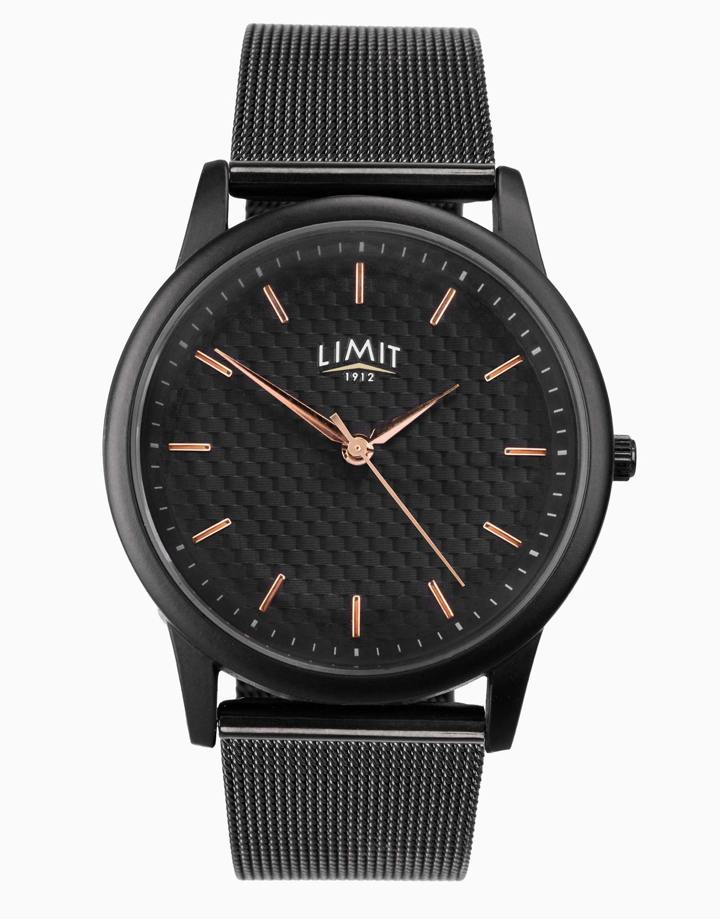 Classic 38Mm Mens Round Black Analogue Watch