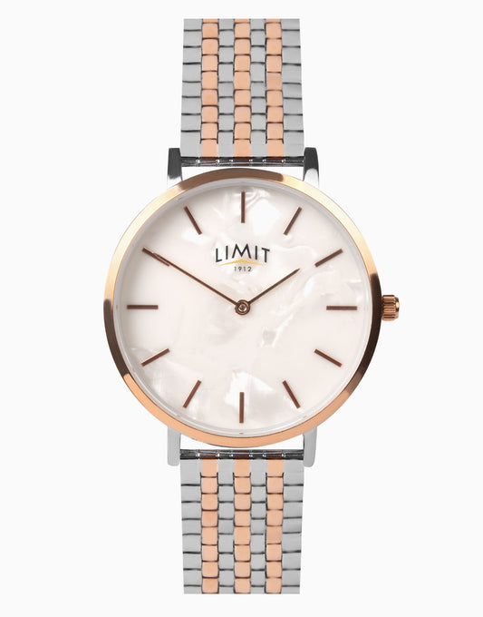 Classic 36Mm Womens Round Gold Analogue Watch