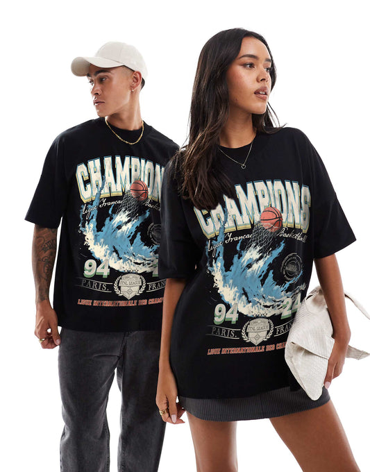 Champions Front Print Oversized T-Shirt