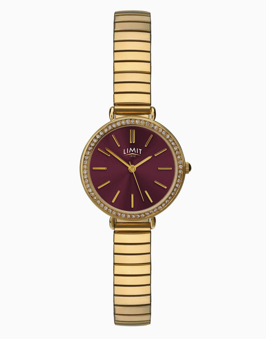 Classic 26Mm Womens Round Gold Analogue Watch