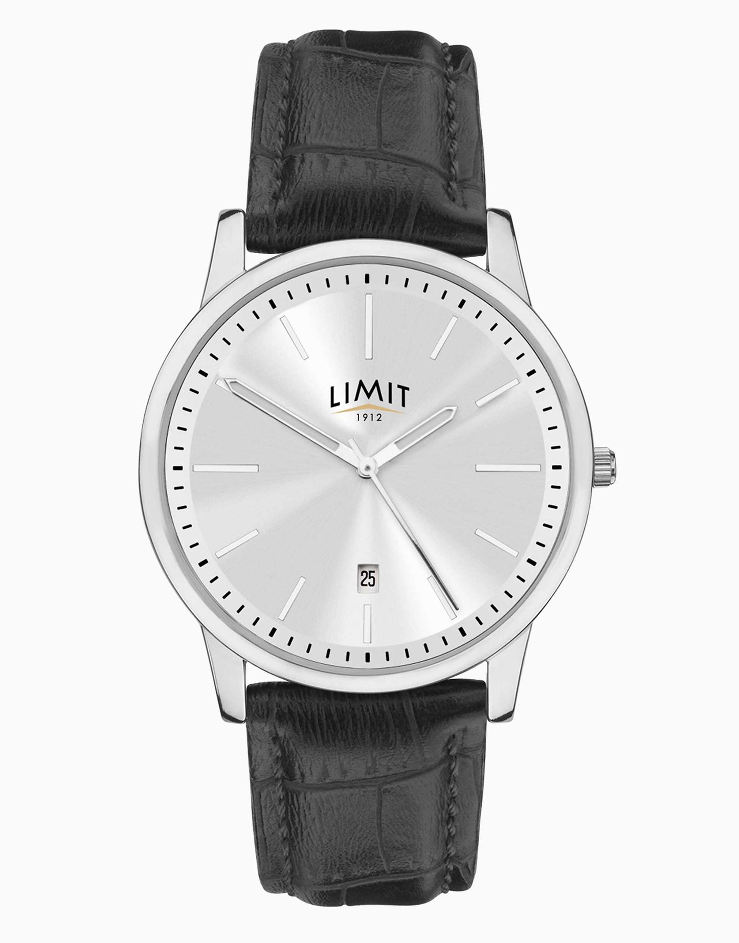 Classic 38Mm Mens Round Silver Analogue Watch