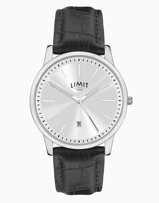 Classic 38Mm Mens Round Silver Analogue Watch