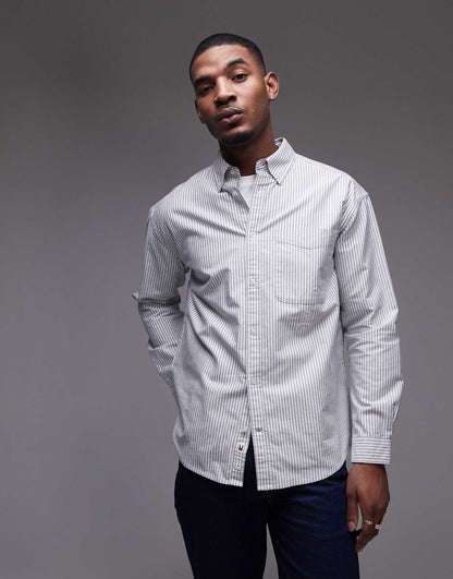 Oxford Shirt With Crest Logo
