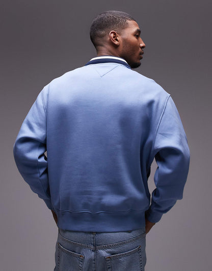 Linear Logo Half Zip Sweatshirt