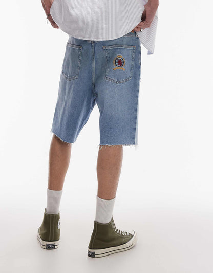 Isaac Crest Pocket Relaxed Denim Jorts