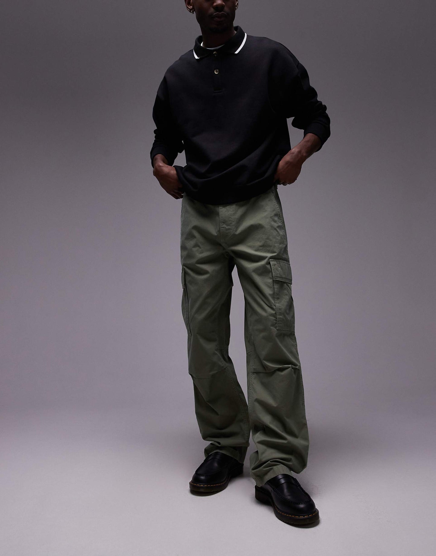 Jamie Relaxed Straight Cargo Trousers