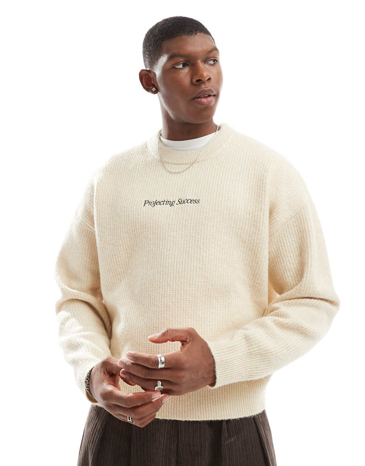 Knitted Embroidered Jumper