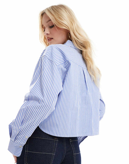Oversized Cropped Shirt