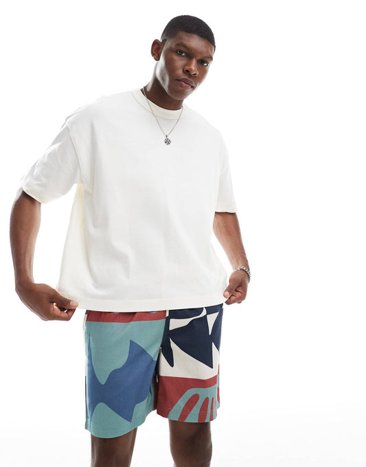 Virginia Drawstring Printed Shorts Multi