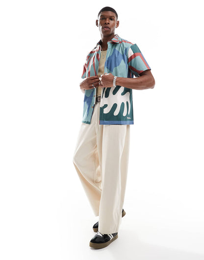 Windfall Short Sleeve Printed Shirt