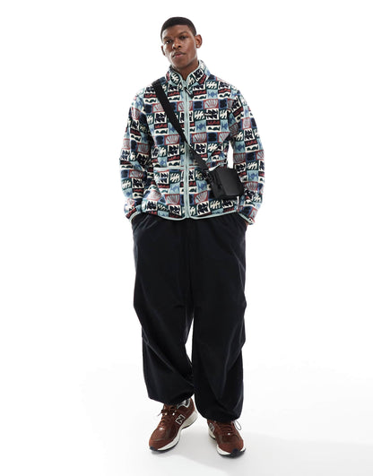Vassar  Zip Through Printed Fleece