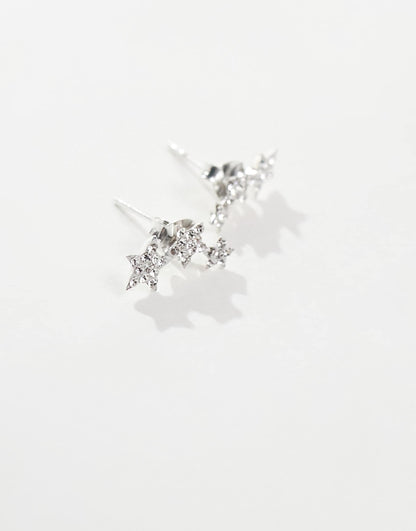 Multigem Star Crawler Earrings