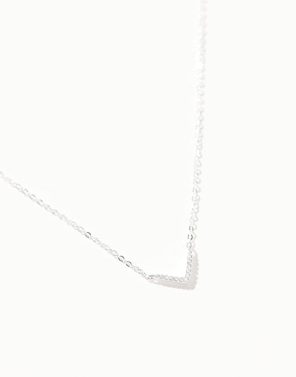 Cz V Necklace