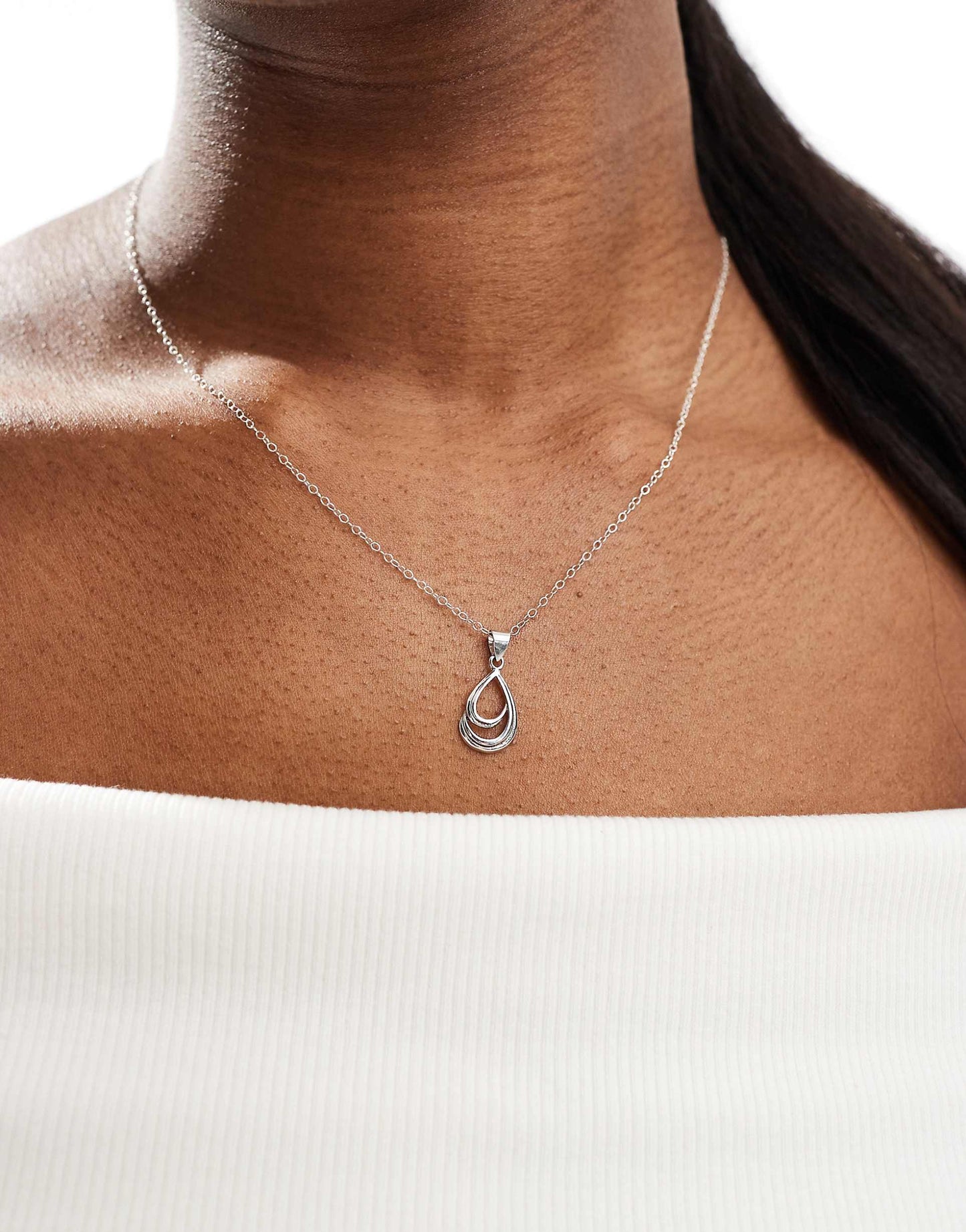 Double Teardrop Necklace