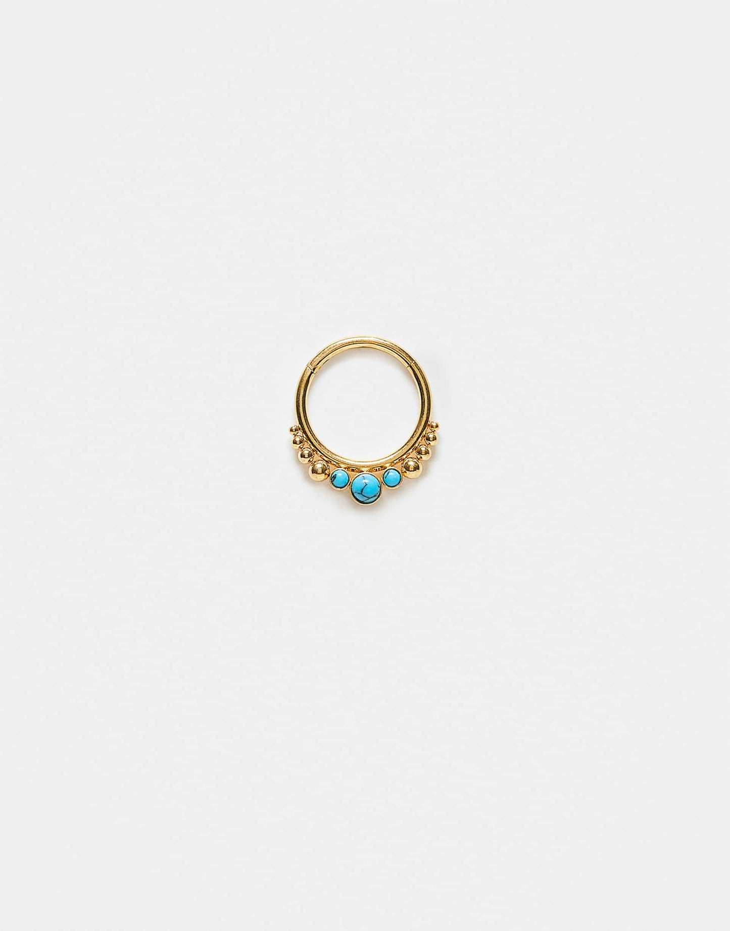 6Mm Turquoise Gemset Clicker