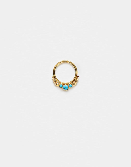 6Mm Turquoise Gemset Clicker