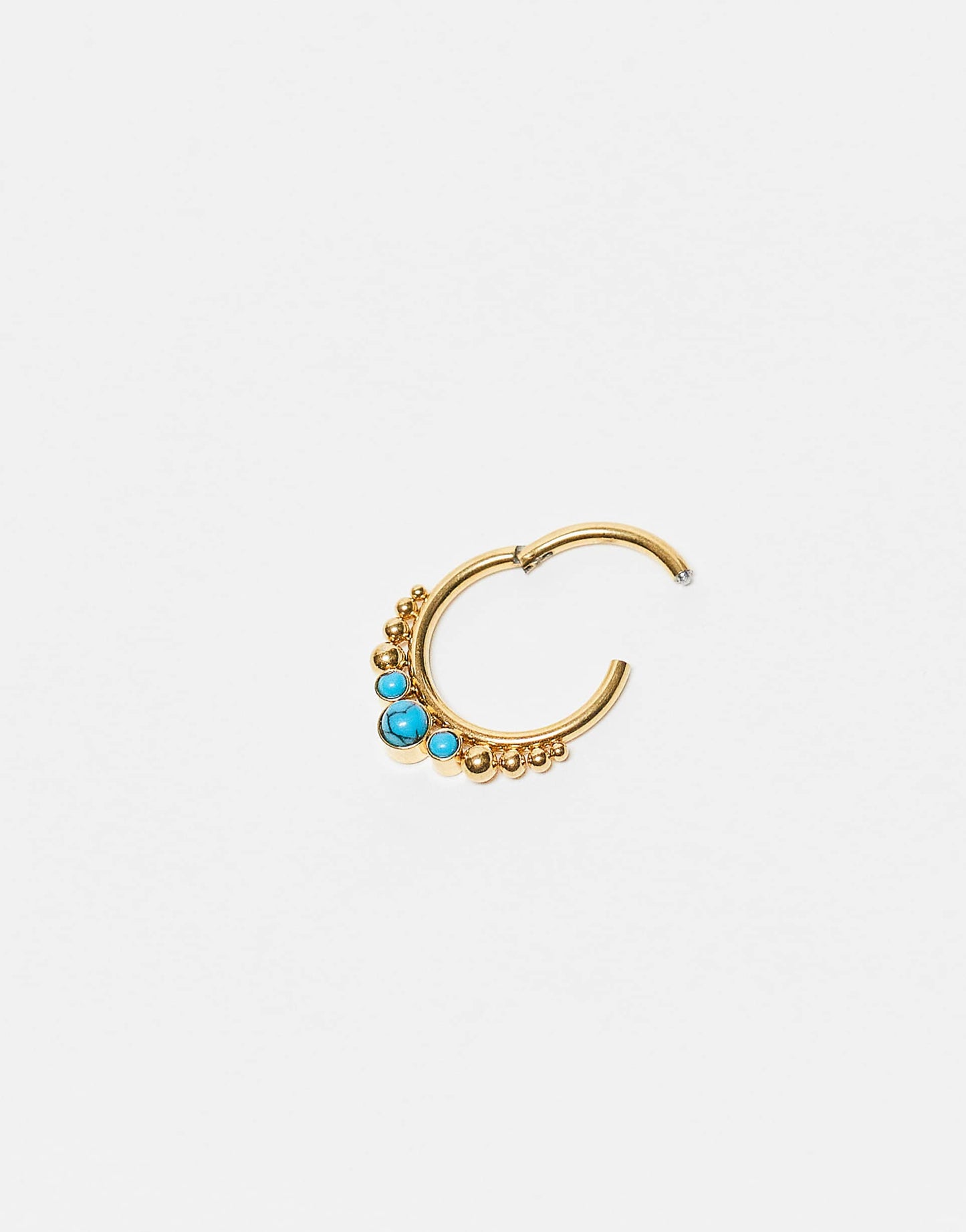 6Mm Turquoise Gemset Clicker