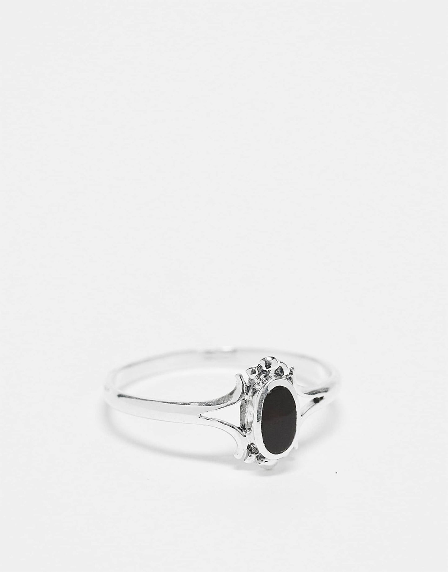 Oval Black Onyx Ring