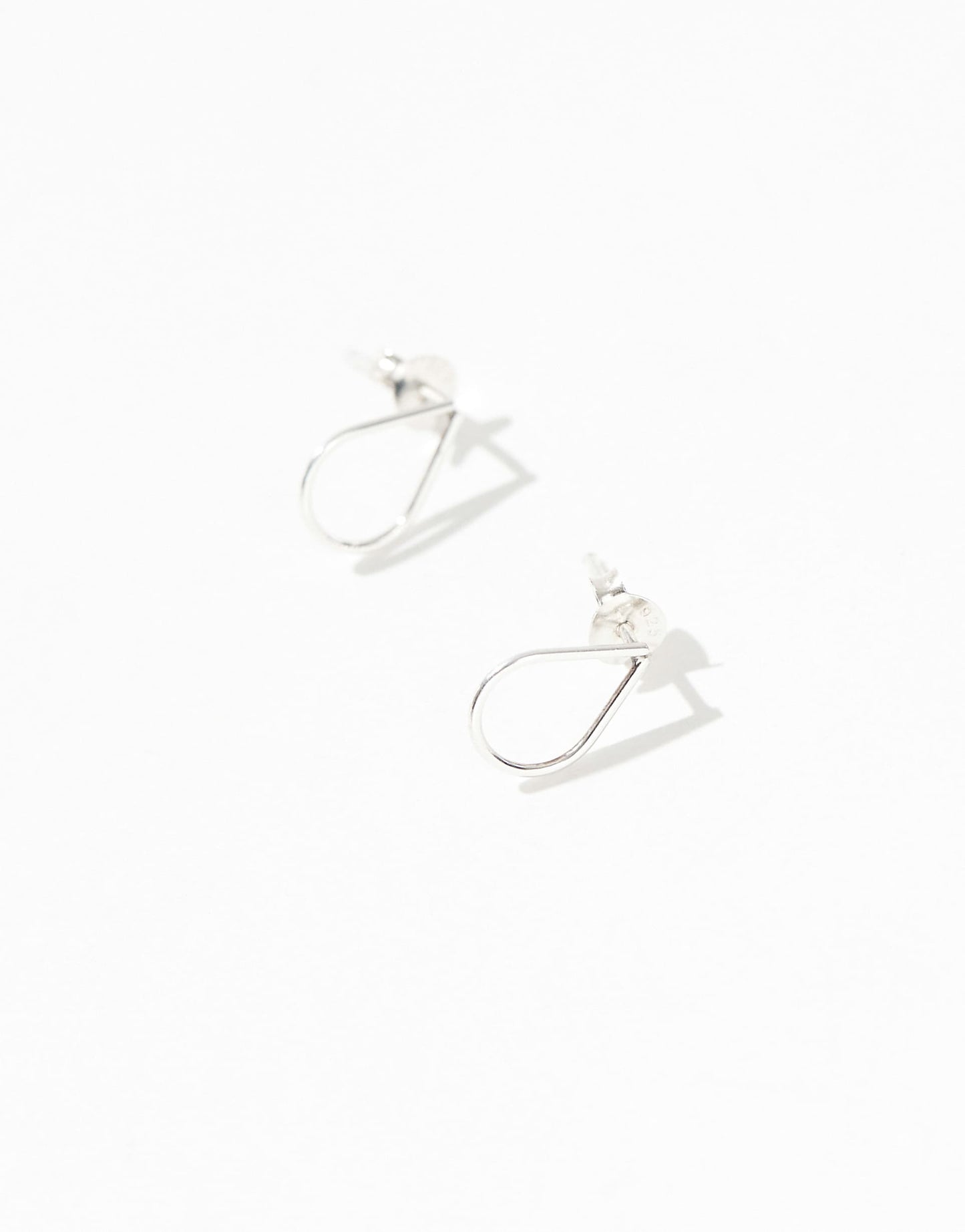 Cut Out Teardrop Stud Earrings