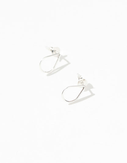 Cut Out Teardrop Stud Earrings