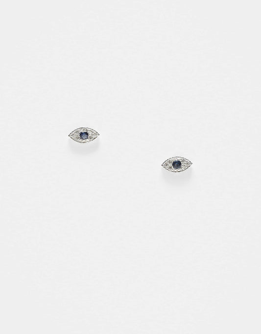 Gemset Eye Stud Earrings