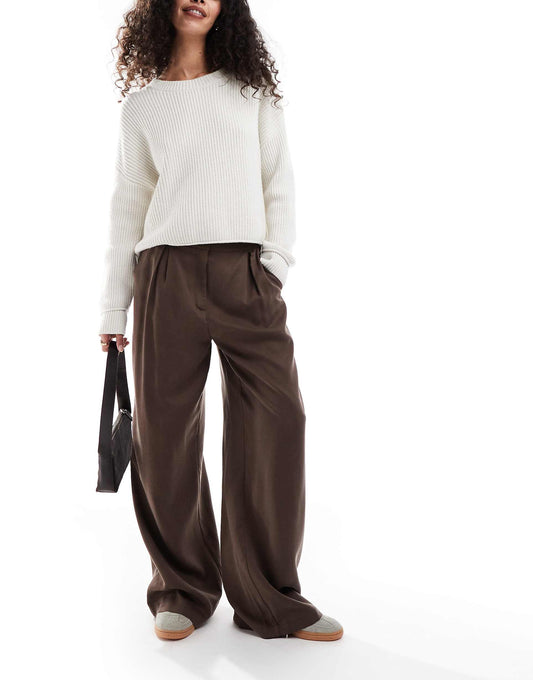 Mid Rise Slouchy Dad Trouser
