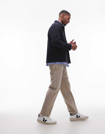 Jersey Button Through Shacket