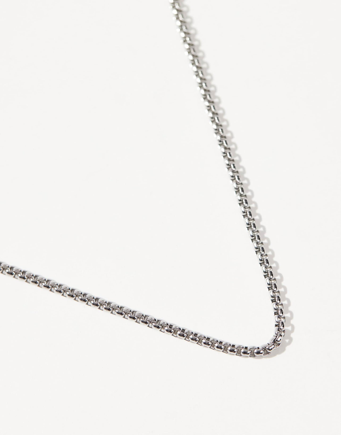 2Mm Rounded Box Chain Necklace