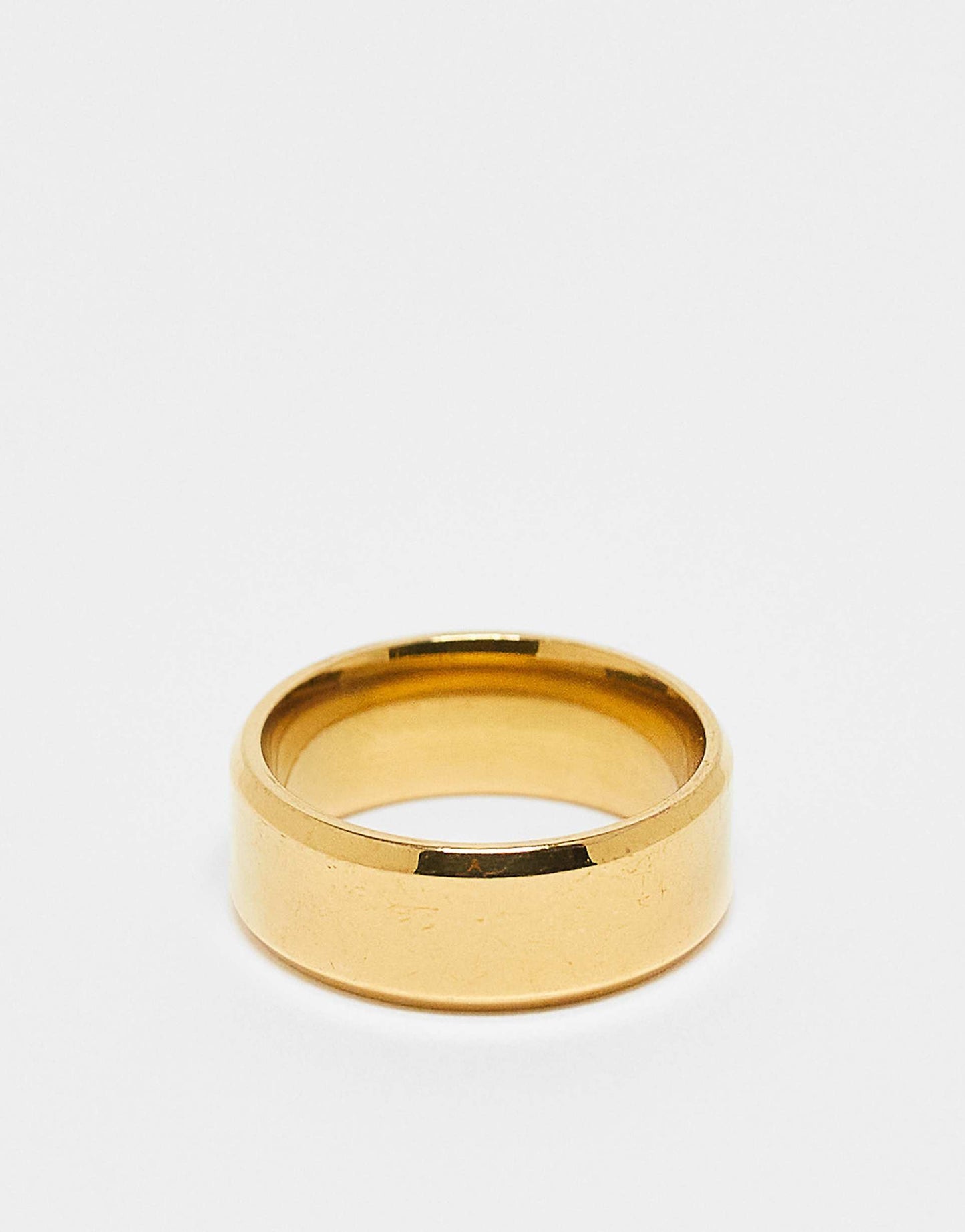 Band Ring With Angled Edges