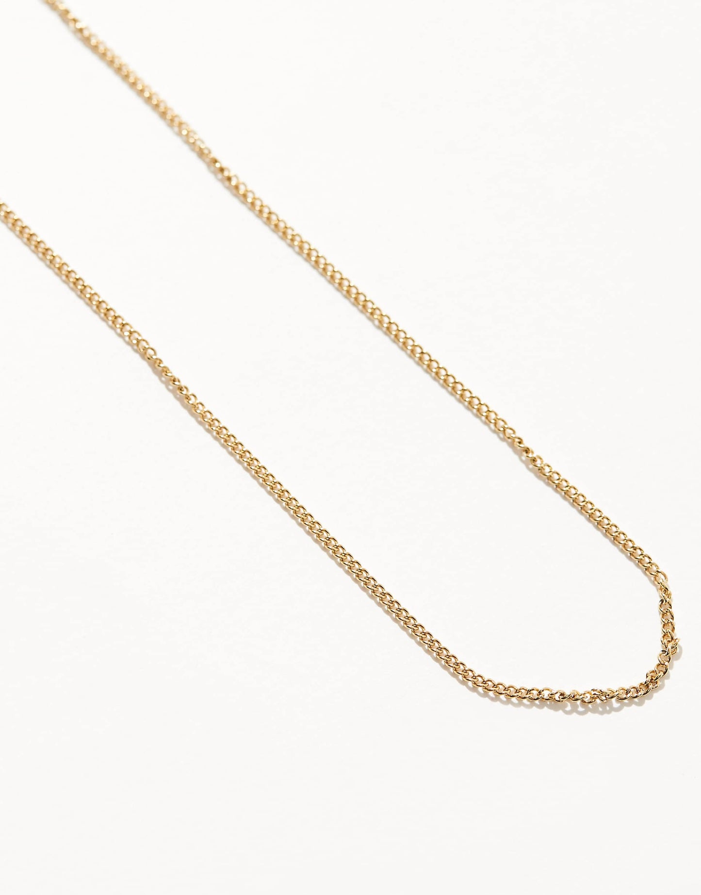 2Mm Curb Chain Necklace