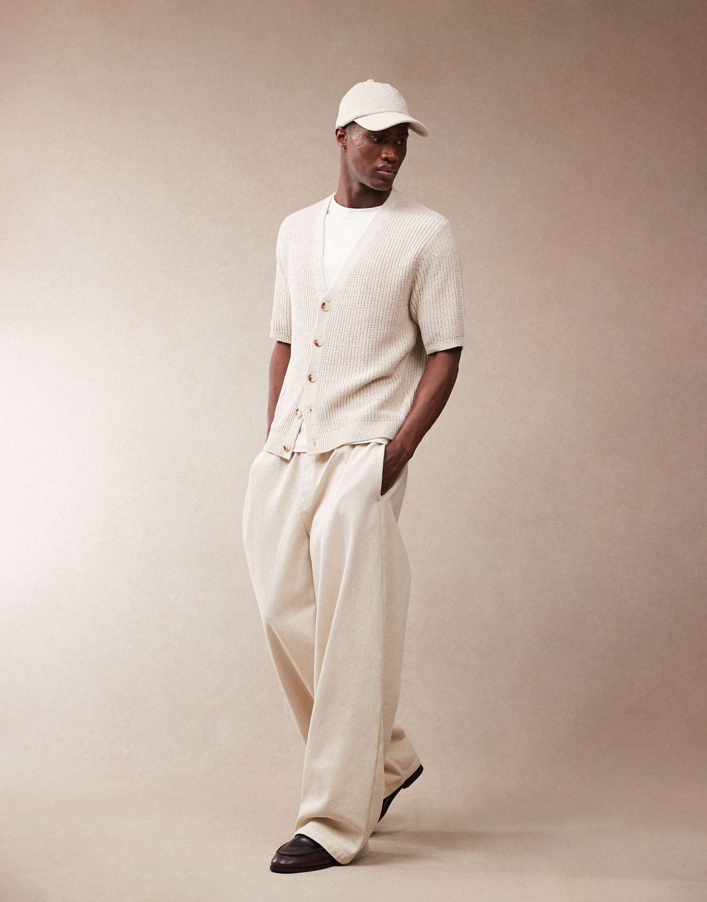 Co-Ord Oversized Boxy Fit Knitted Cardigan
