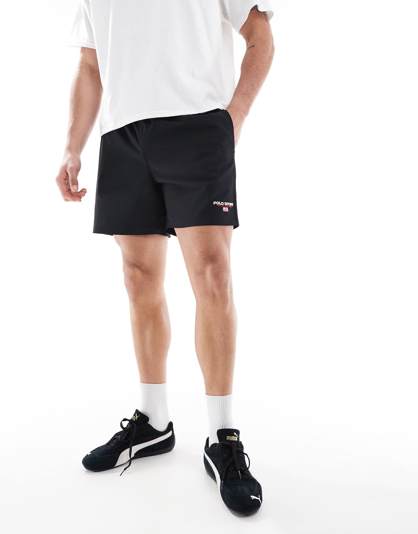 Sport Capsule Travler Small Logo Swim Shorts