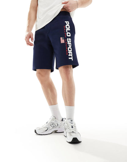Sport Capsule Large Flag Logo Sweat Shorts