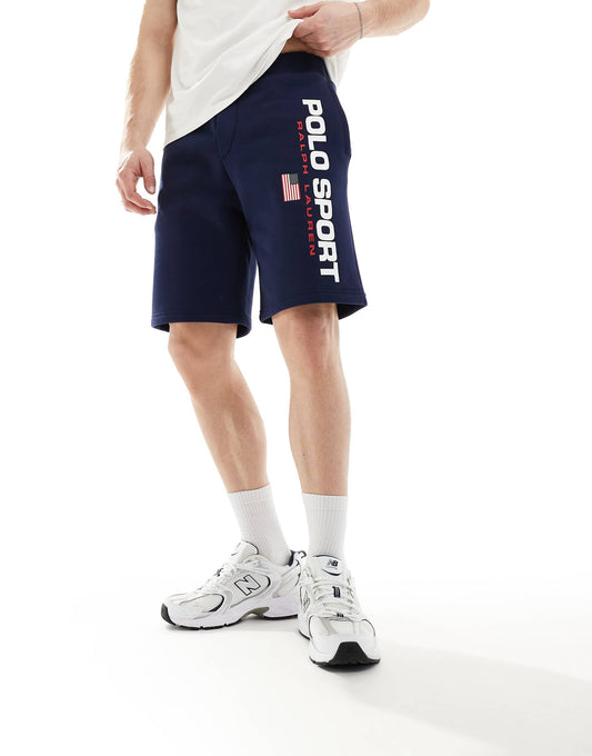 Sport Capsule Large Flag Logo Sweat Shorts