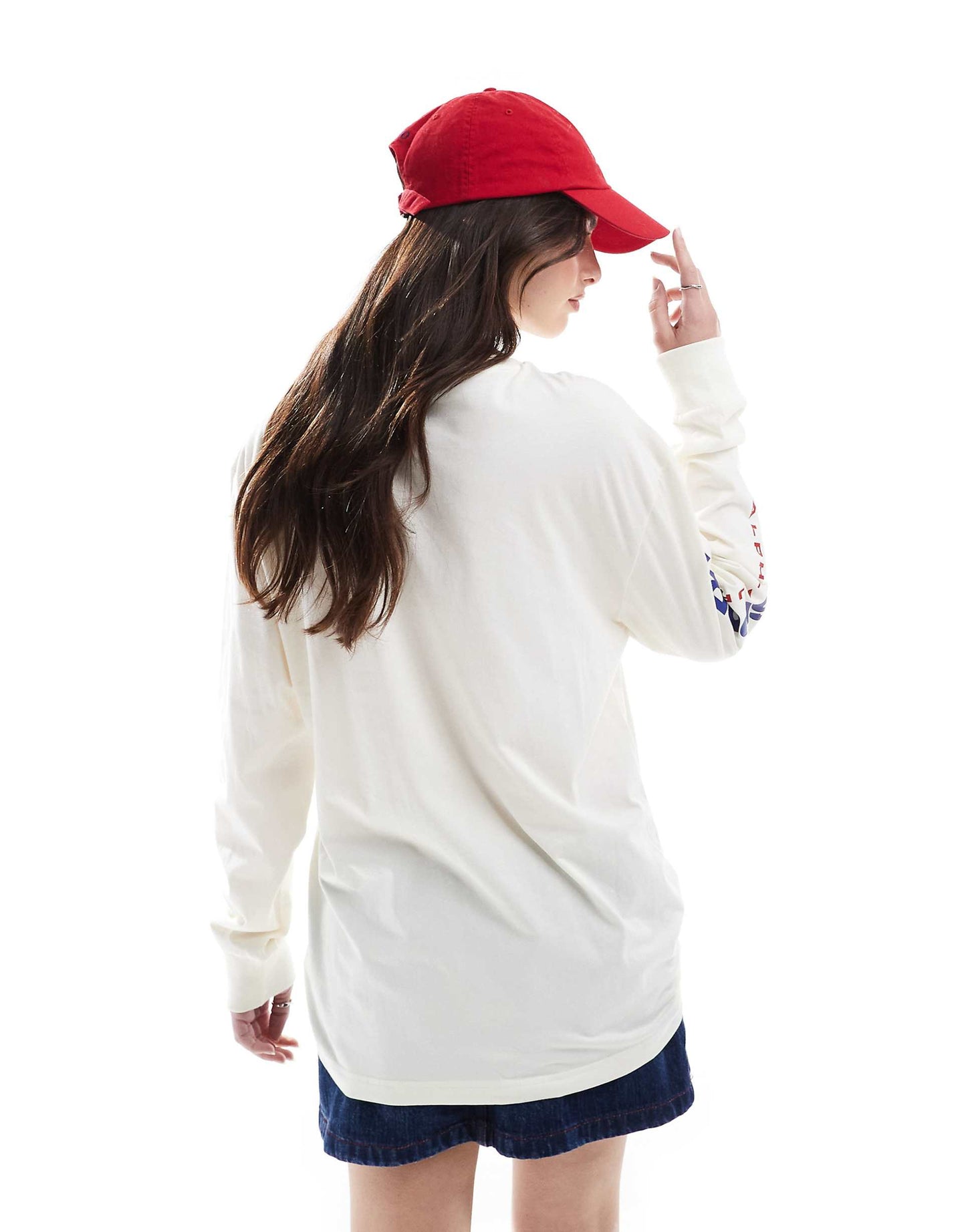 Sport Capsule Unisex Sleeve Logo Long Sleeve T-Shirt Classic Oversized Fit