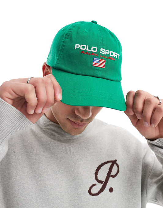 Sport Capsule Flag Logo Twill Baseball Cap