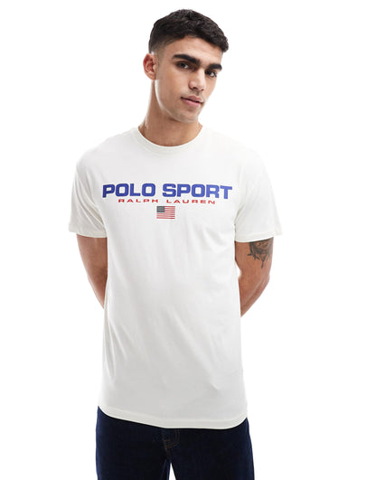 Sport Capsule Large Chest Flag Logo T-Shirt Classic Oversized Fit